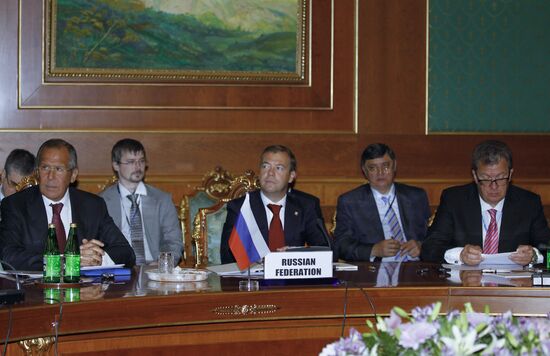 Presidents of Russia, Tajikistan, Pakistan and Afghanistan meet