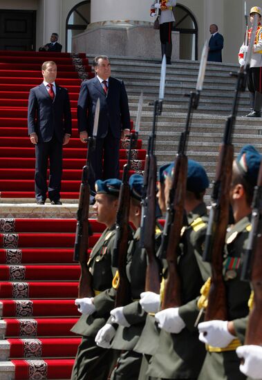 Dmitry Medvedev visits Tajikistan