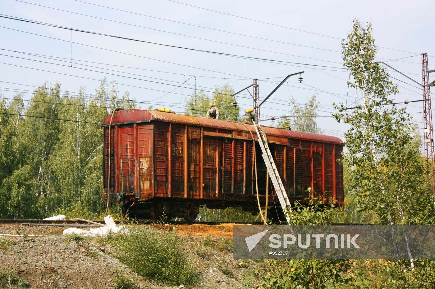 Bromine spill at Chelyabinsk railway station