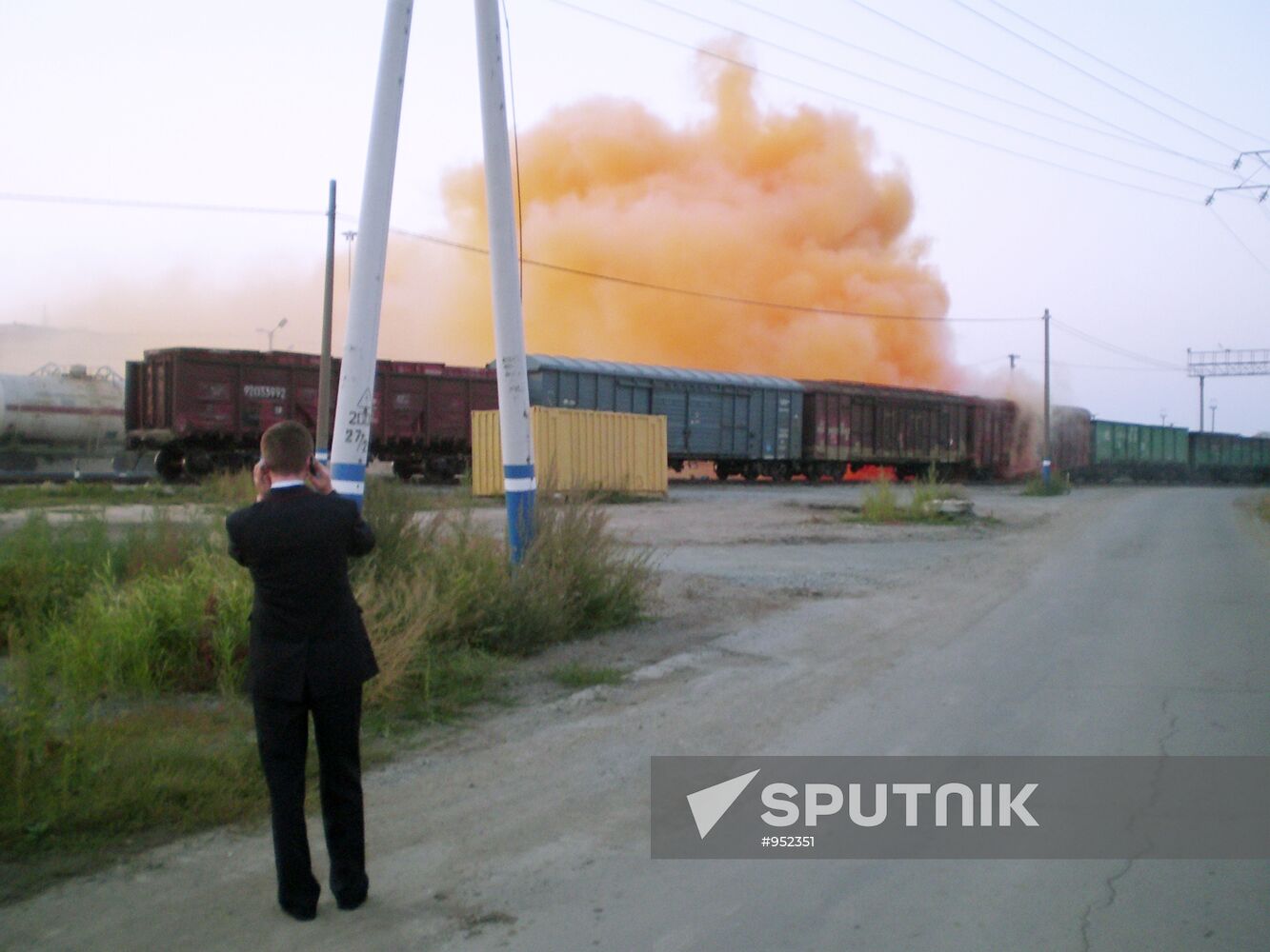 Bromine spill at Chelyabinsk railway station