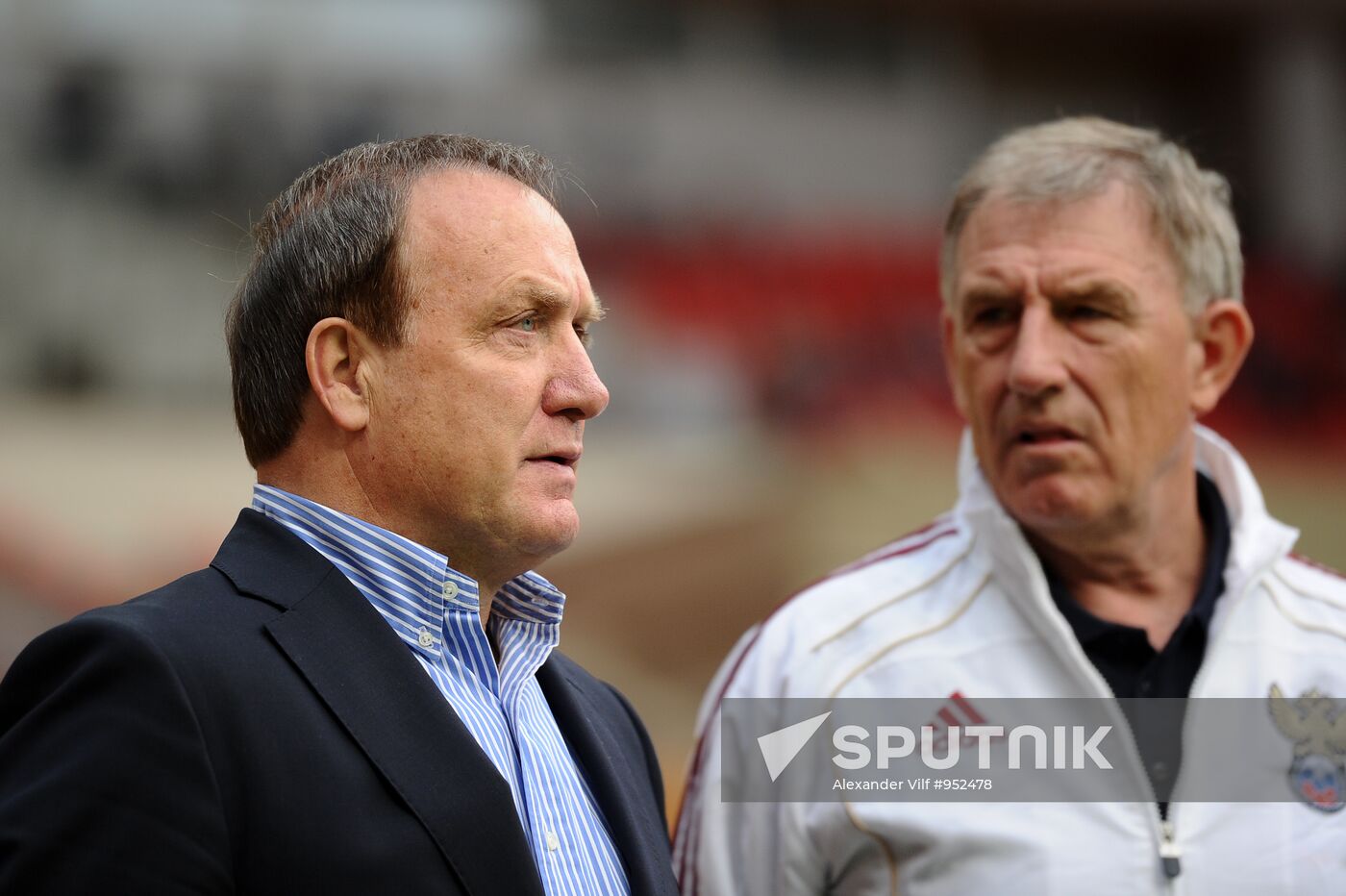 Football Qualifying for EURO 2012. Match Russia - Macedonia