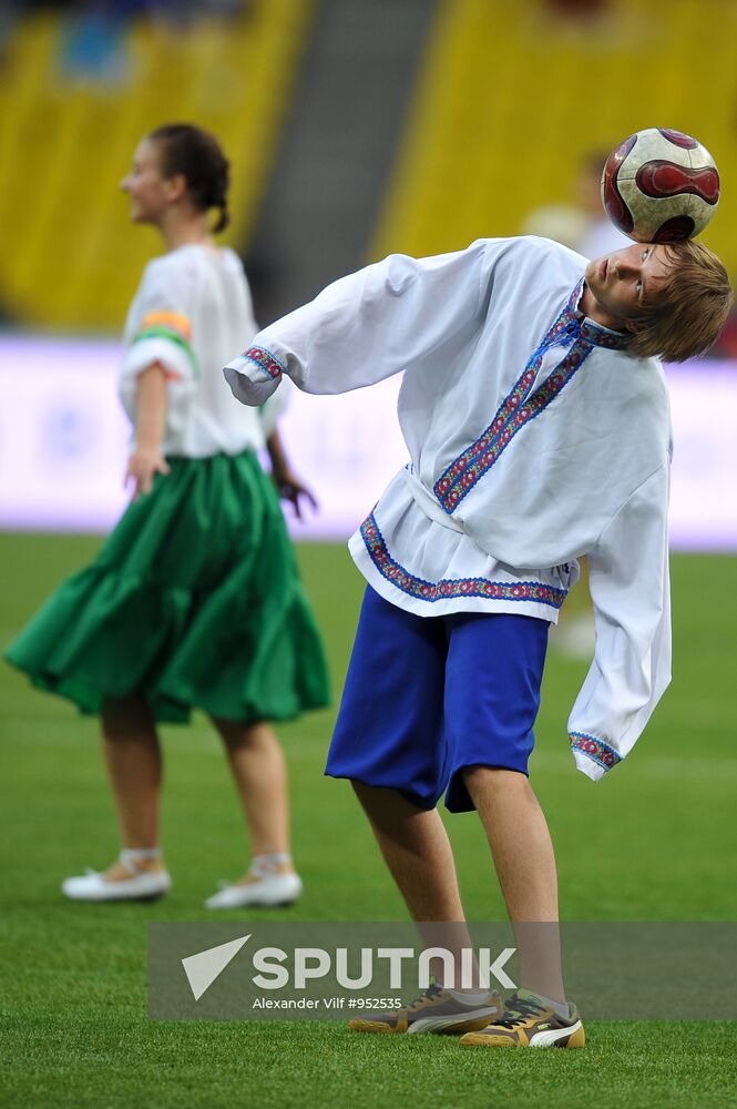 Football Qualifying for EURO 2012. Match Russia - Macedonia