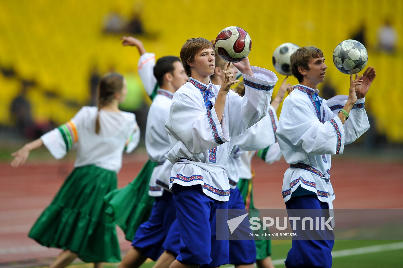 Football Qualifying for EURO 2012. Match Russia - Macedonia