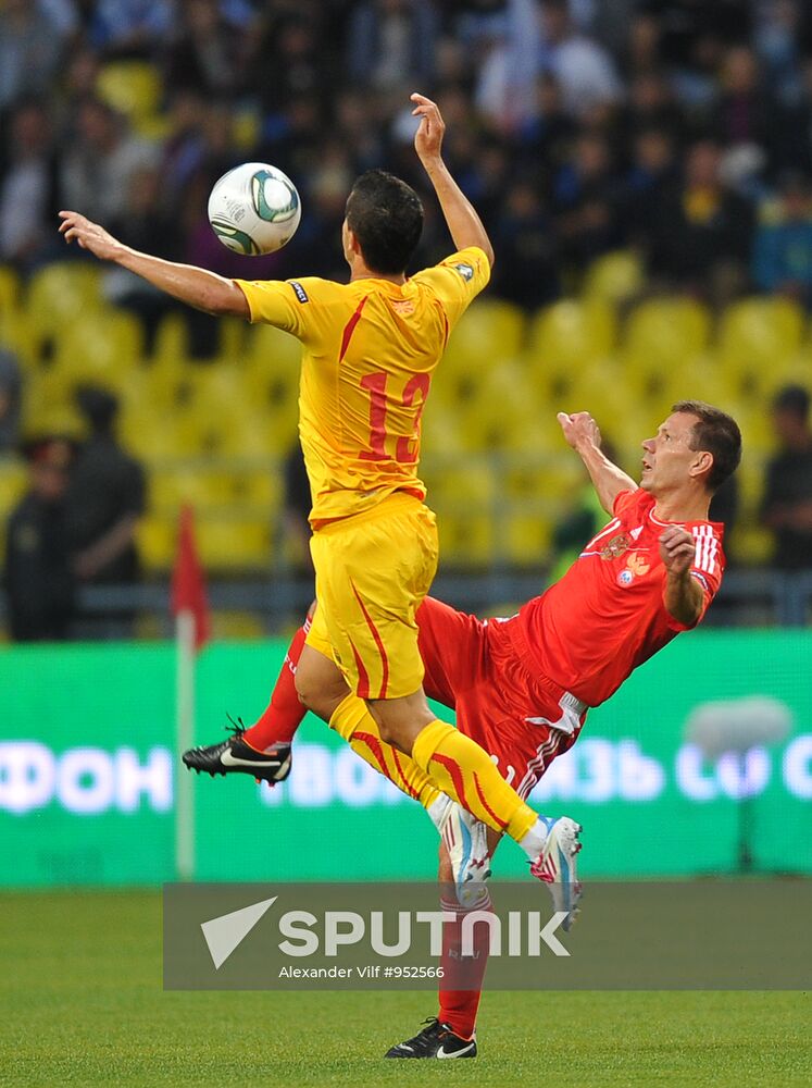 Football Qualifying for EURO 2012 Match Russia - Macedonia