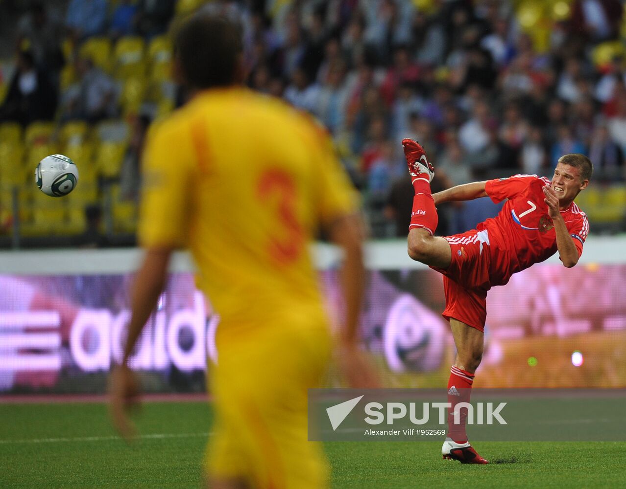 Football Qualifying for EURO 2012 Match Russia - Macedonia