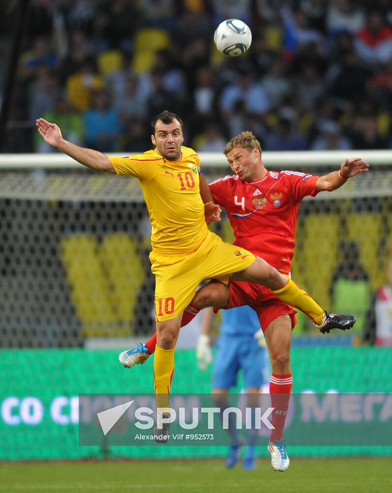 Football Qualifying for Euro 2012. Match Russia - Macedonia