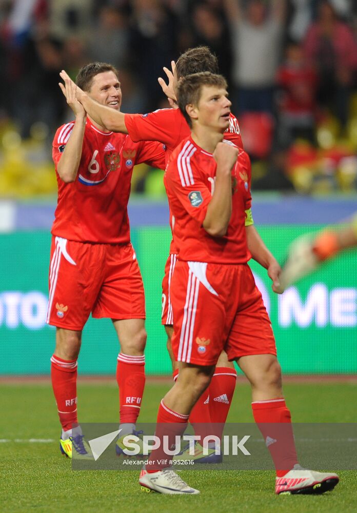Football Qualifying for EURO 2012 Match Russia - Macedonia