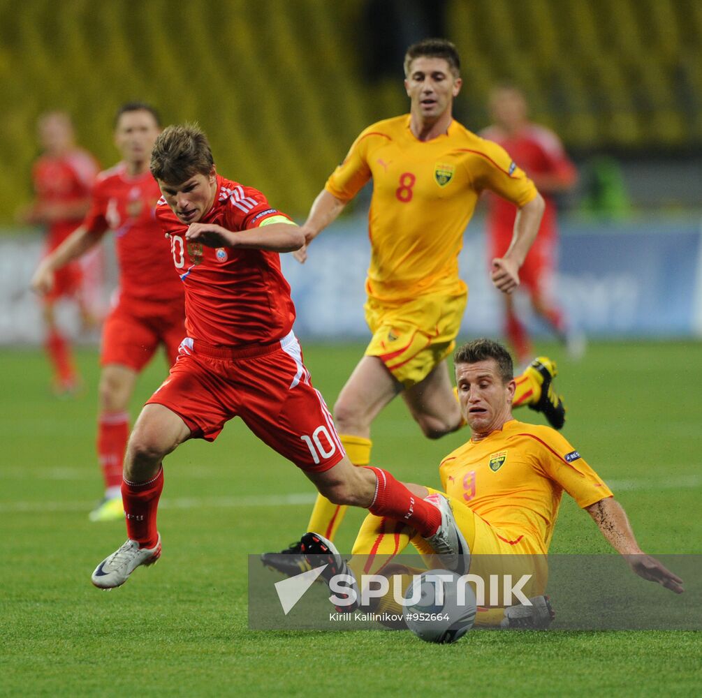 Football Qualifying for EURO 2012 Match Russia – Macedonia