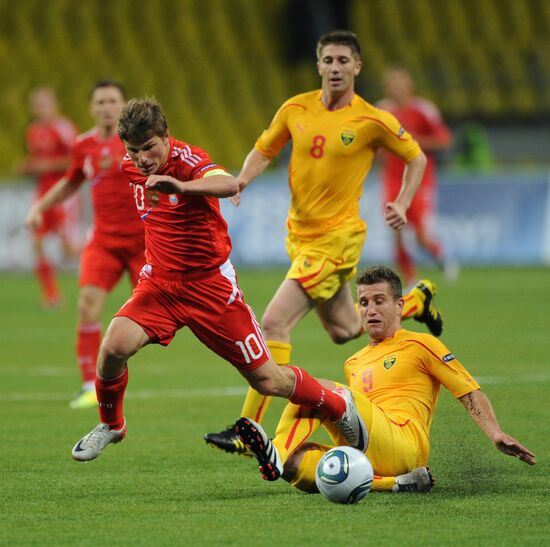 Football Qualifying for EURO 2012 Match Russia – Macedonia