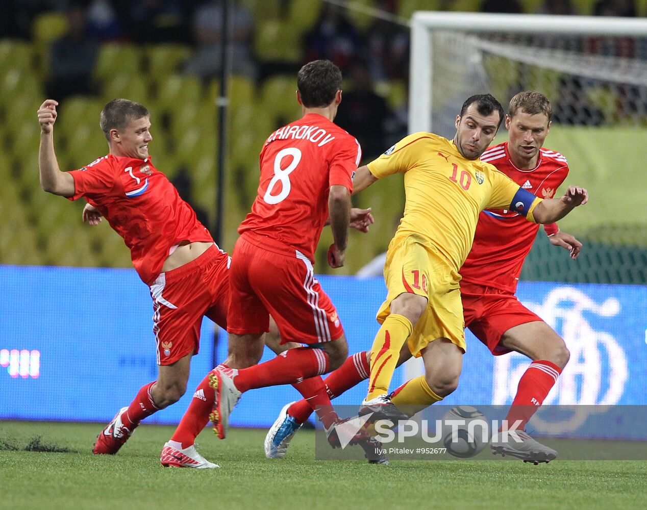 Football Qualifying for EURO 2012 Match Russia – Macedonia