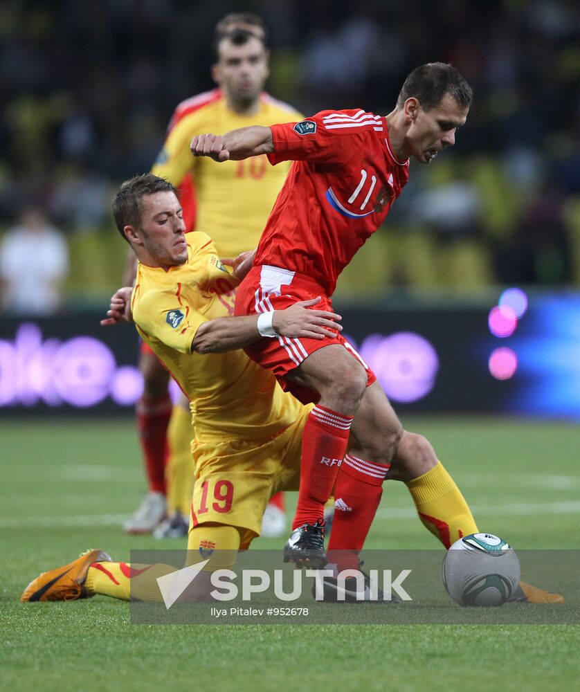 Football Qualifying for EURO 2012 Match Russia – Macedonia