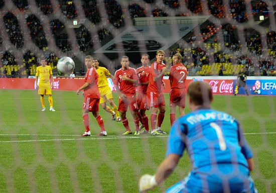 Football Qualifying for EURO 2012 Match Russia - Macedonia