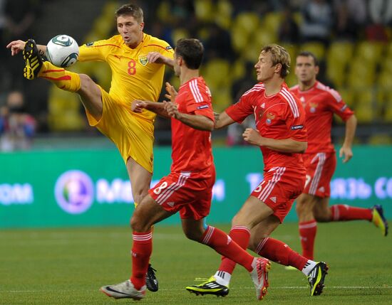 Football Qualifying for EURO 2012 Match Russia - Macedonia
