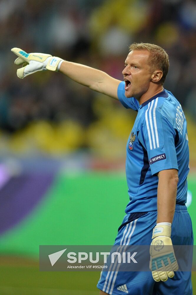 Football Qualifying for EURO 2012 Match Russia - Macedonia
