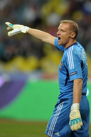 Football Qualifying for EURO 2012 Match Russia - Macedonia