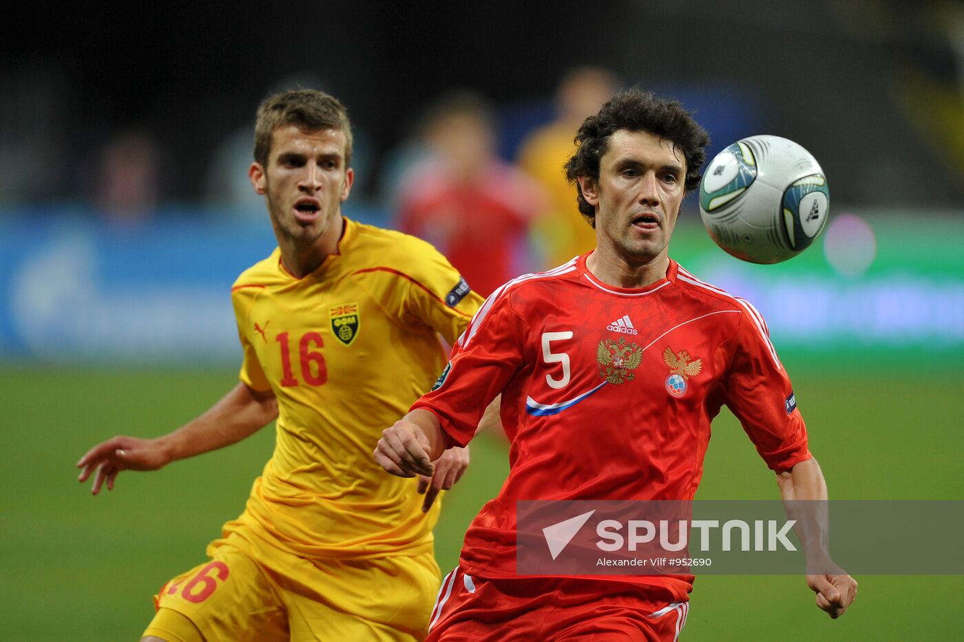 Football Qualifying for EURO 2012 Match Russia - Macedonia