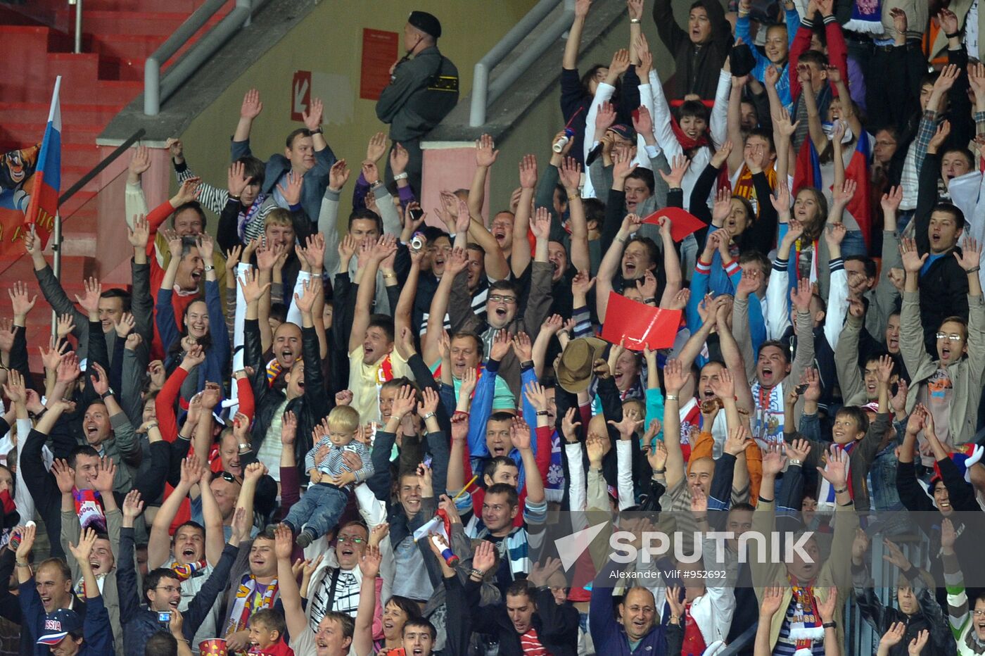 Football Qualifying for EURO 2012 Match Russia - Macedonia