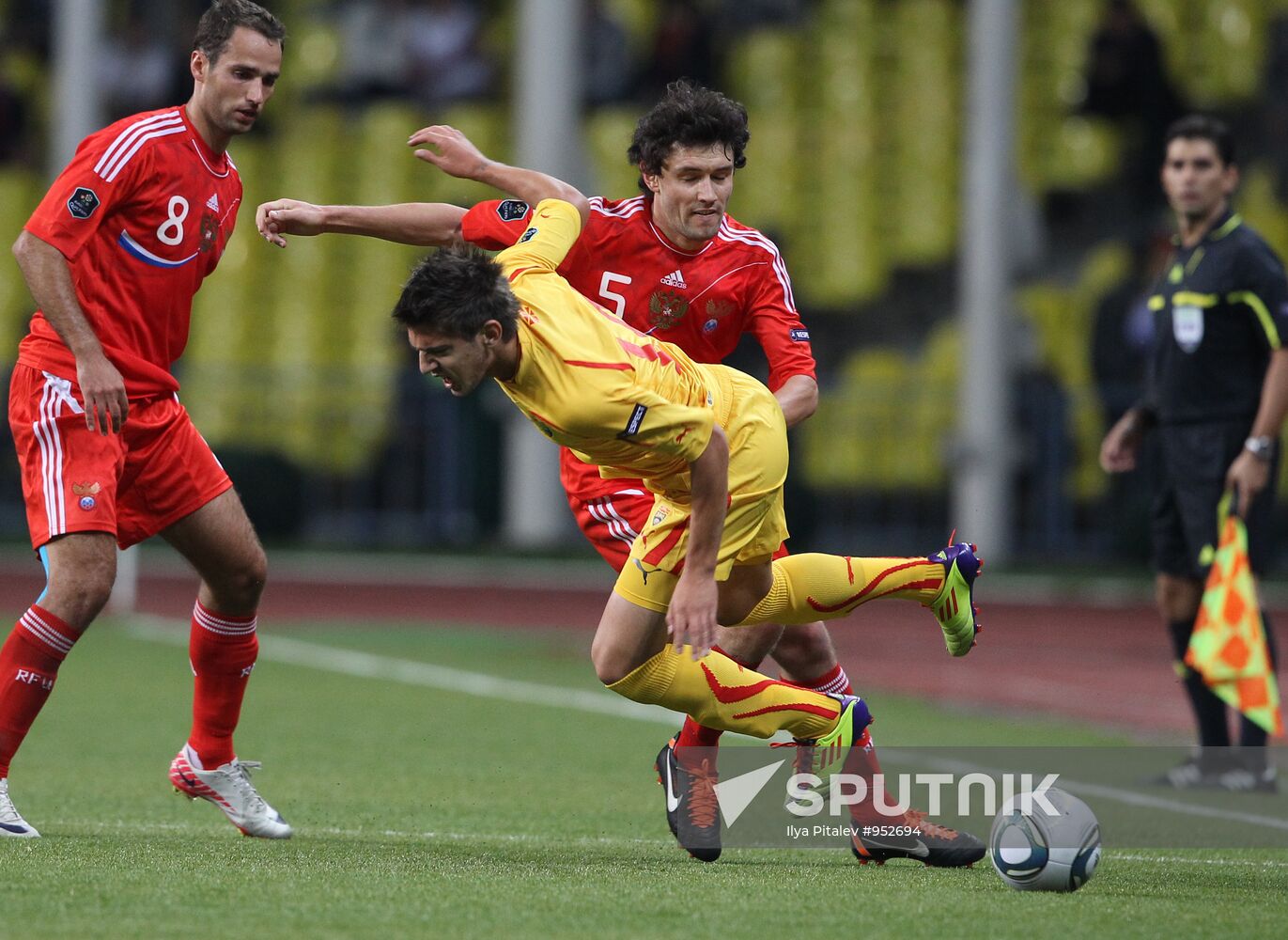 Football Qualifying for EURO 2012 Match Russia - Macedonia
