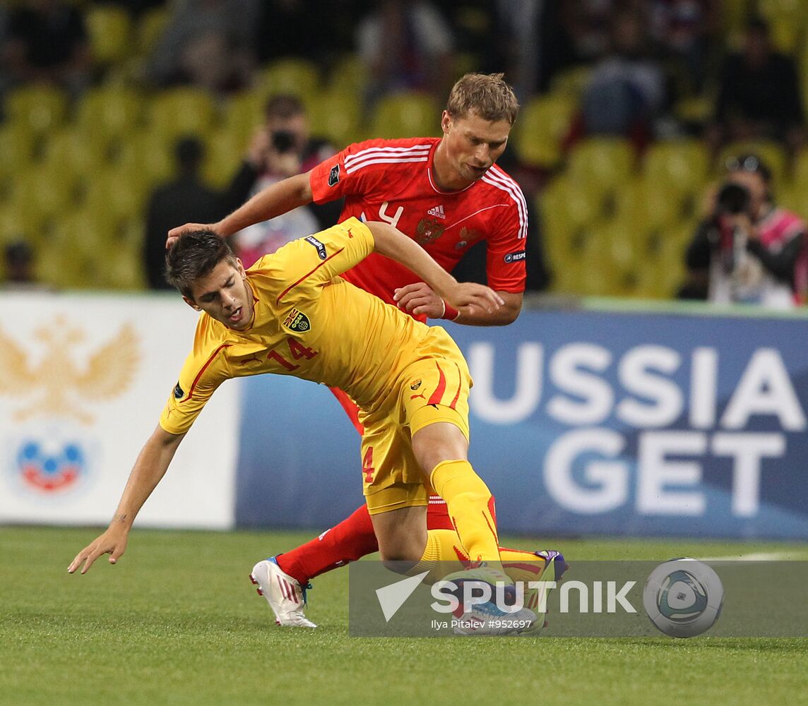 Football Qualifying for EURO 2012 Match Russia - Macedonia