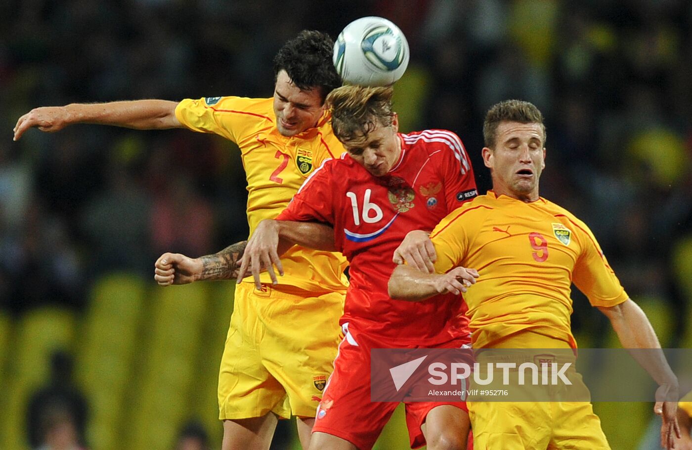 Football Qualifying for EURO 2012 Match Russia – Macedonia