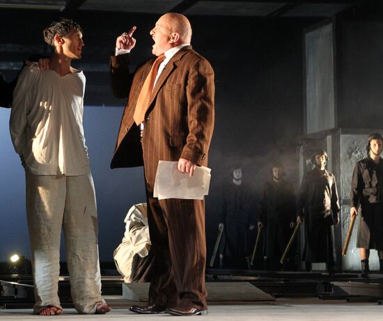 Dress rehearsal of play "Master and Margarita"