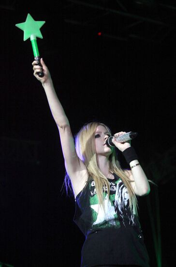 Avril Lavigne in concert at Arena Moscow club
