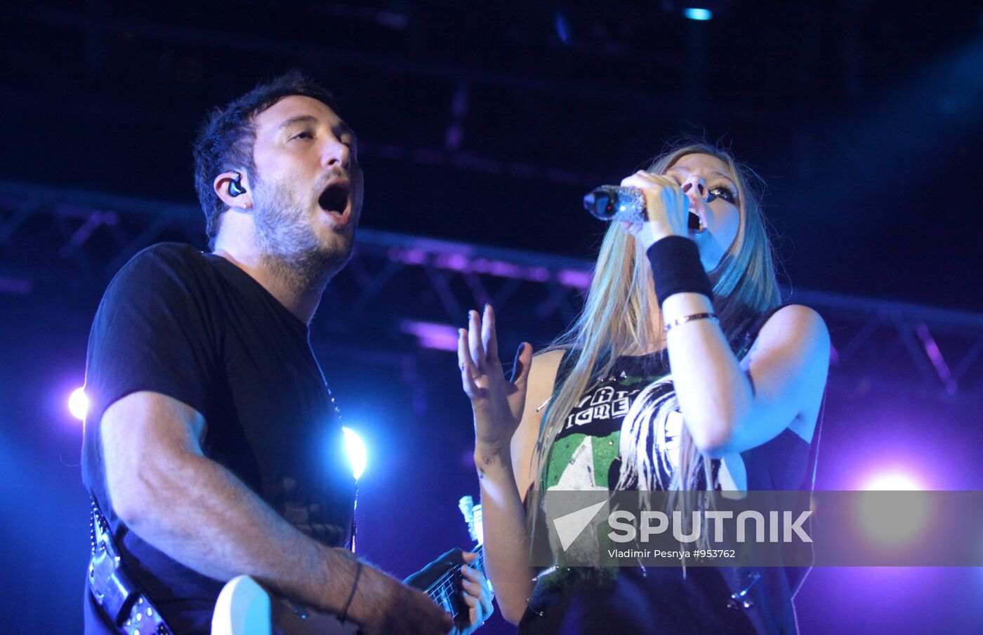 Avril Lavigne in concert at Arena Moscow club