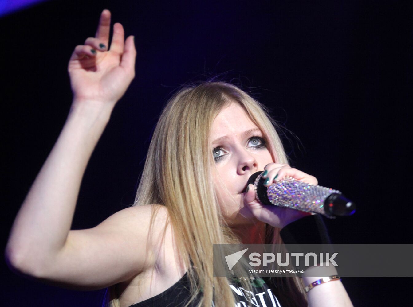 Avril Lavigne in concert at Arena Moscow club