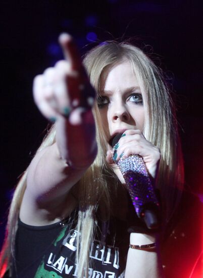 Avril Lavigne in concert at Arena Moscow club