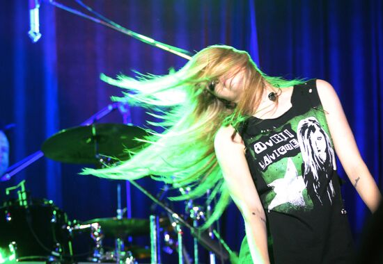 Avril Lavigne in concert at Arena Moscow club