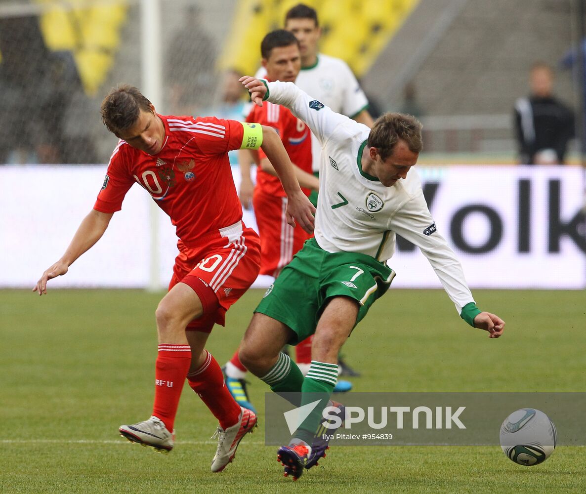 Football. Euro-2012 Qualifying Tournament. Russia vs. Ireland