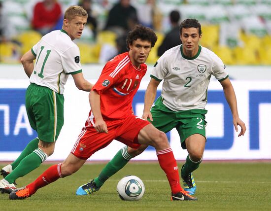 Football. Euro-2012 Qualifying Tournament. Russia vs. Ireland