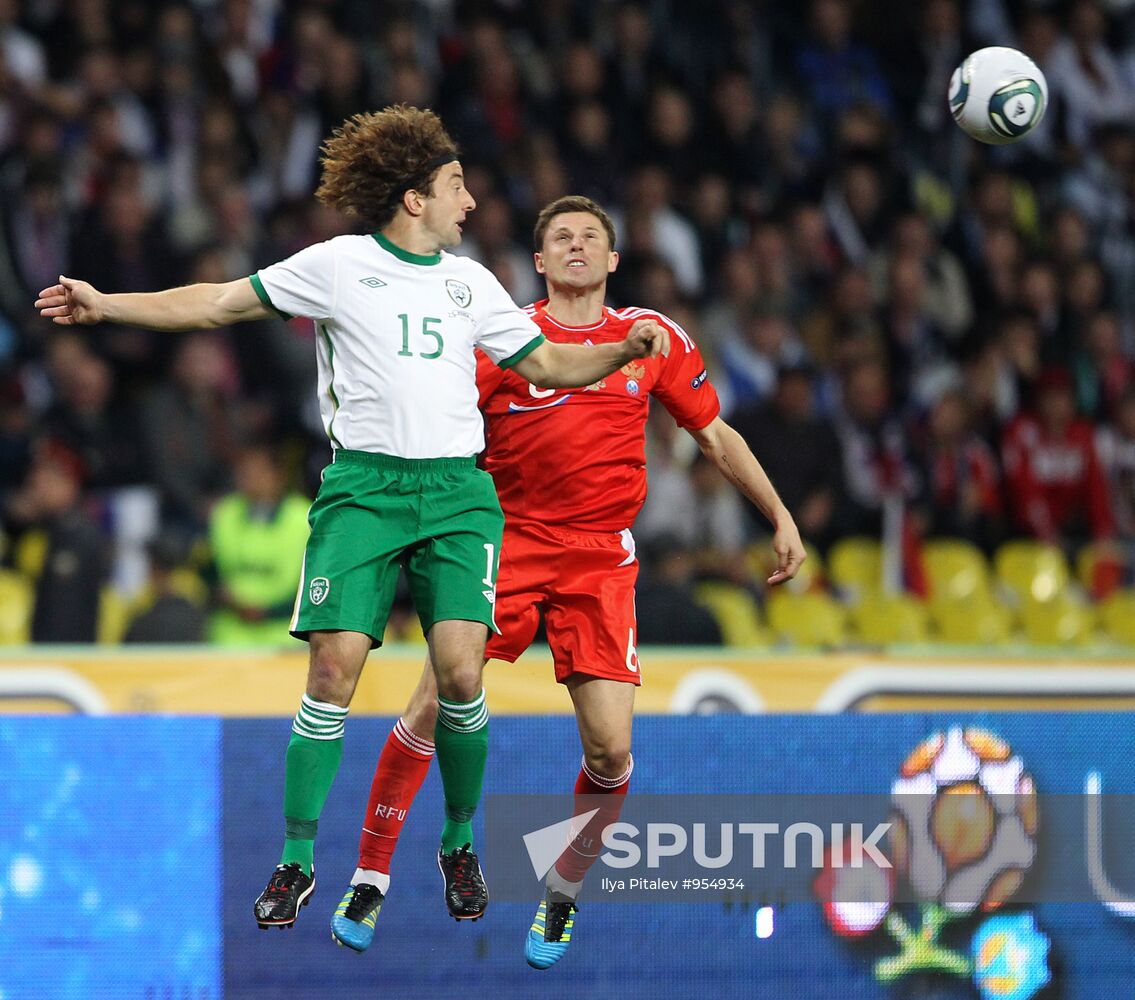 Football. Euro-2012 Qualifying Tournament. Russia vs. Ireland