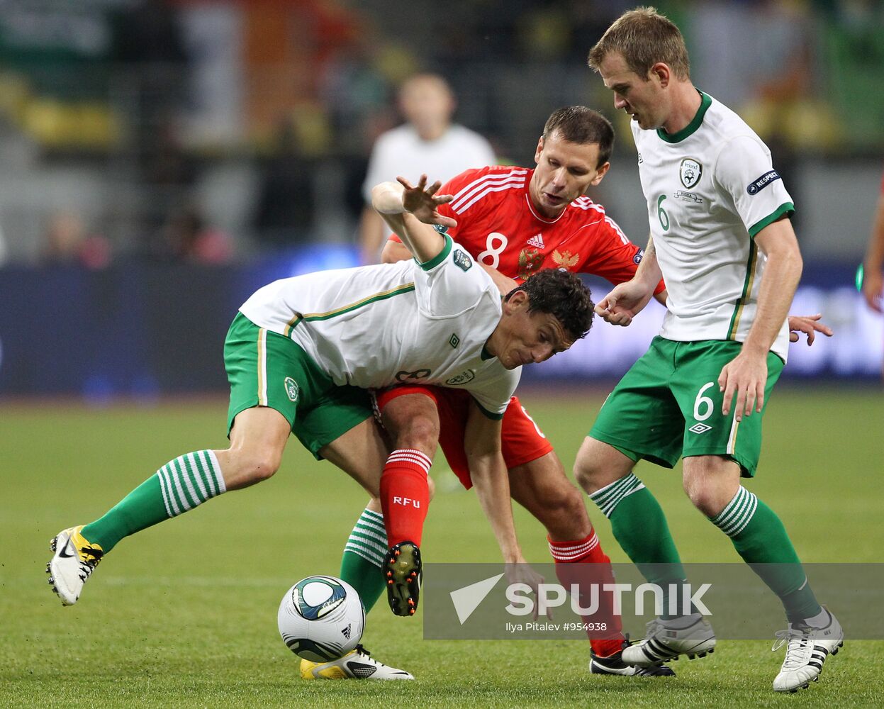 Football. Euro-2012 Qualifying Tournament. Russia vs. Ireland