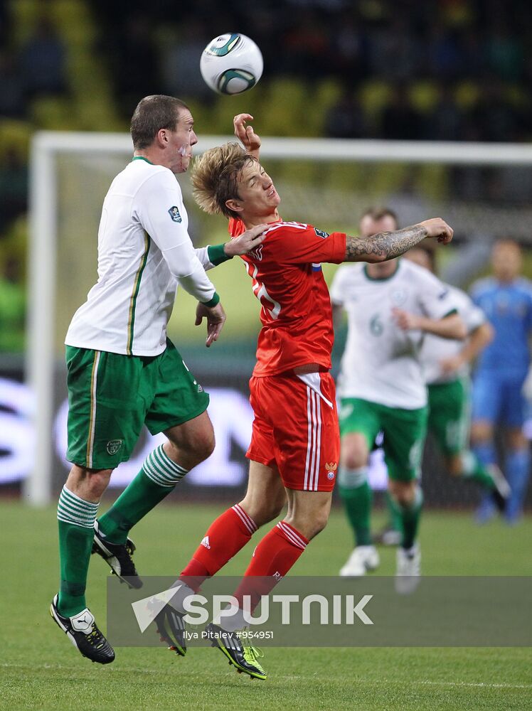 Football. Euro-2012 Qualifying Tournament. Russia vs. Ireland