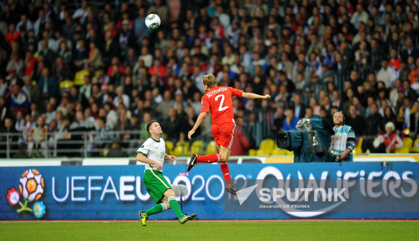 Football. Euro-2012 Qualifying Tournament. Russia vs. Ireland