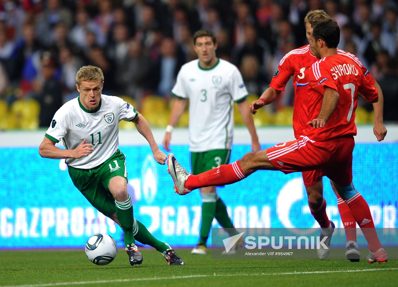 Football. Euro-2012 Qualifying Tournament. Russia vs. Ireland