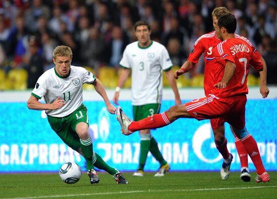 Football. Euro-2012 Qualifying Tournament. Russia vs. Ireland