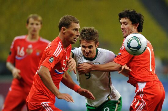 Football. Euro-2012 Qualifying Tournament. Russia vs. Ireland