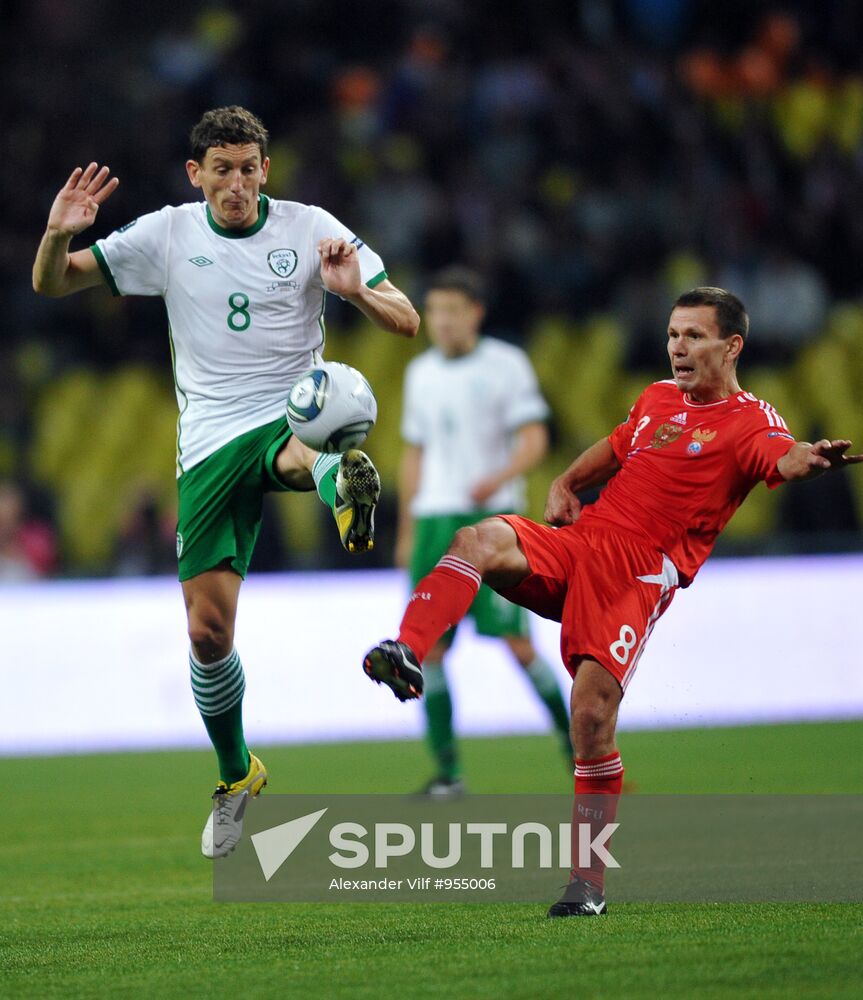 Football. Euro-2012 Qualifying Tournament. Russia vs. Ireland