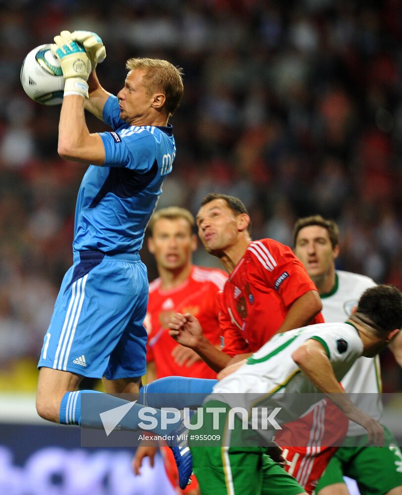 Football. Euro-2012 Qualifying Tournament. Russia vs. Ireland