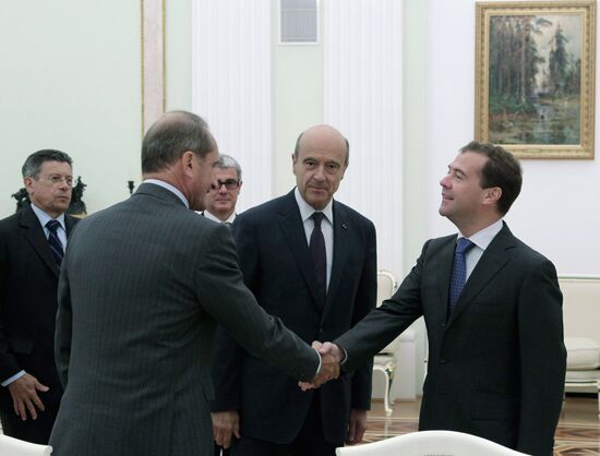 Dmitry Medvedev meets with Russian-French Council