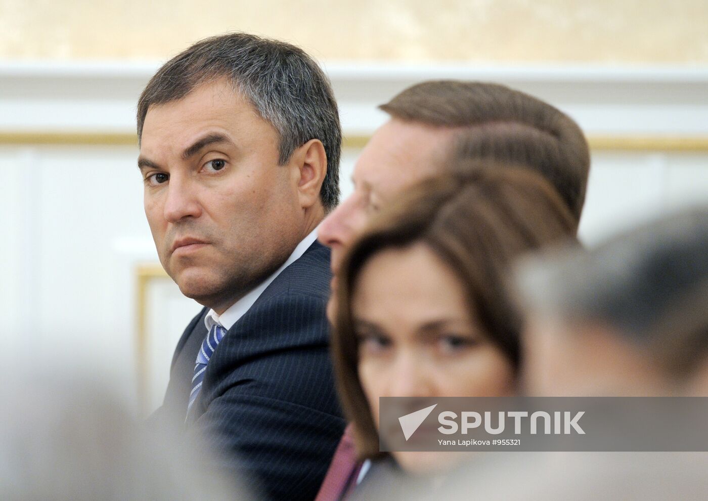 Vyacheslav Volodin and Elvira Nabiullina