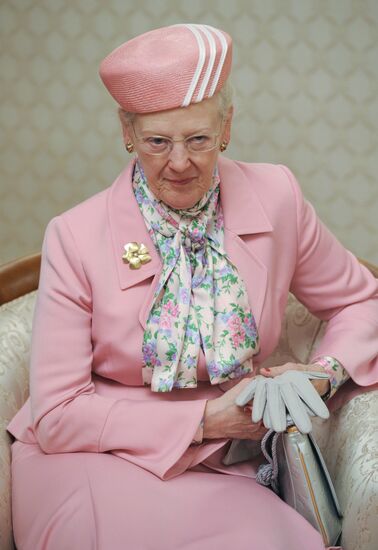 Vladimir Putin meets with Queen Margrethe II of Denmark
