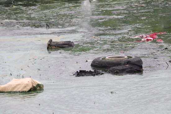 At crash site of Yak-42 jet outside Yaroslavl