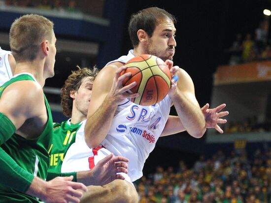 European Basketball Championships. Serbia vs. Lithuania
