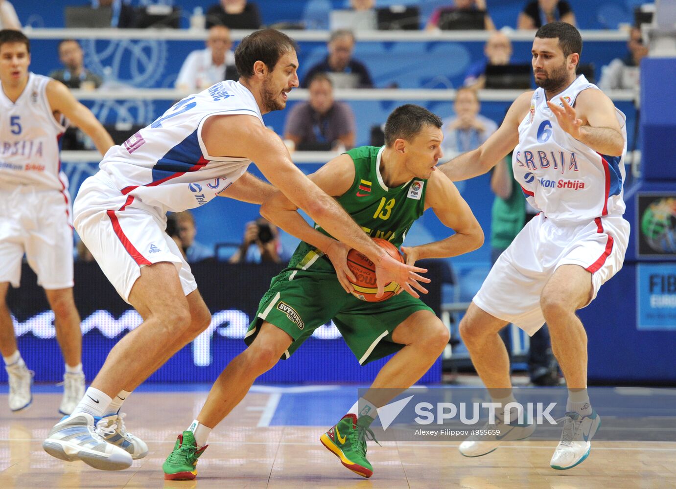 European Basketball Championships. Serbia vs. Lithuania