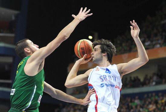 Basketball: European Championships, Serbia-Lithuania game