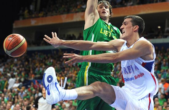European Basketball Championships. Serbia vs. Lithuania