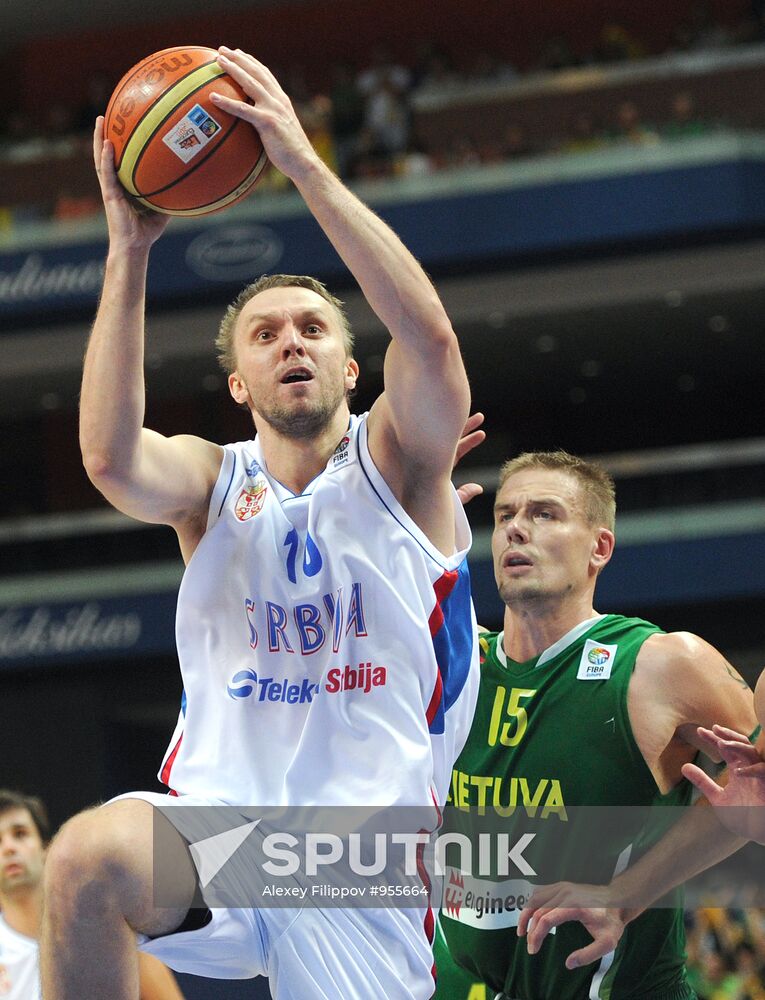 Basketball: European Championships, Serbia-Lithuania game